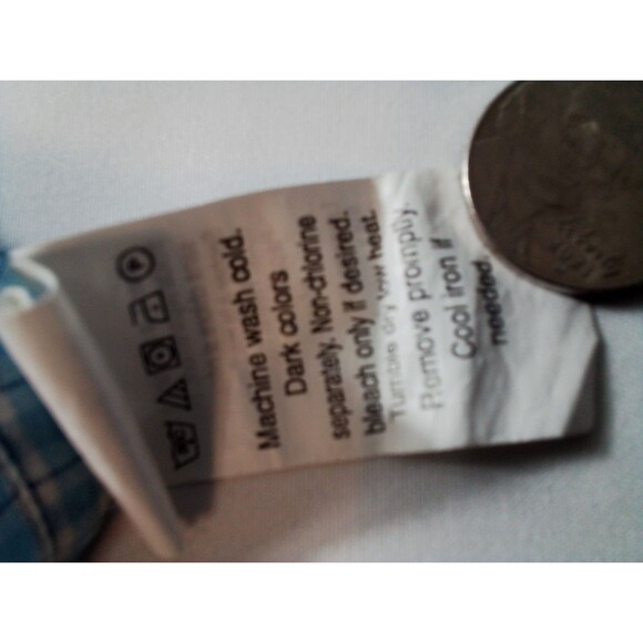 Chaps  Easy Care Short Sleeve Button Down Shirt Size Large - Picture 9 of 10